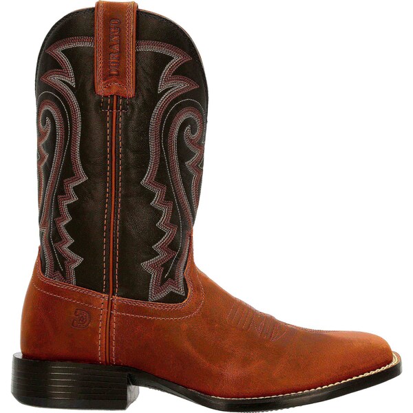 Durango Men's Western Boot, 12 M, Leather, 11 in H, Inca Brown/Black - DDB0339