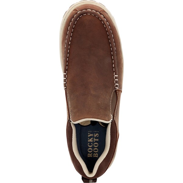 Rocky Outdoor Shoe, 11 W, Leather, 3 in H, Brown - RKS0631