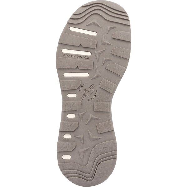 Rocky Outdoor Shoe, 8.5 M, Leather, 4 in H, Grey Orange - RKS0647