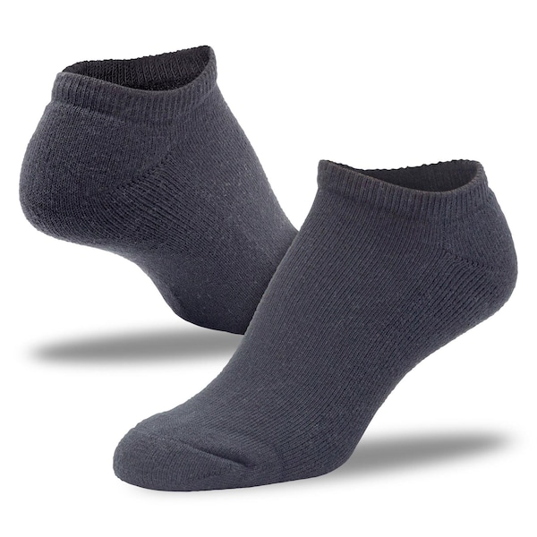 Railroad Sock Women's No Show Socks, Size 5-10, Black/Grey/White, 3PK - 613