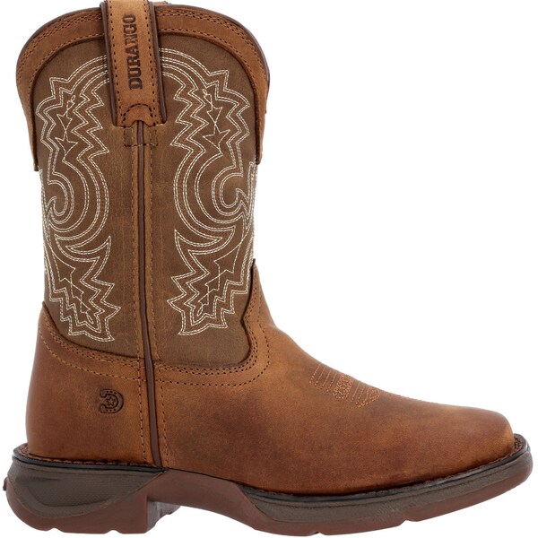Durango Kids Western Boot, 6 M, Leather, 8 in H, Sable Brown - DBT0239Y