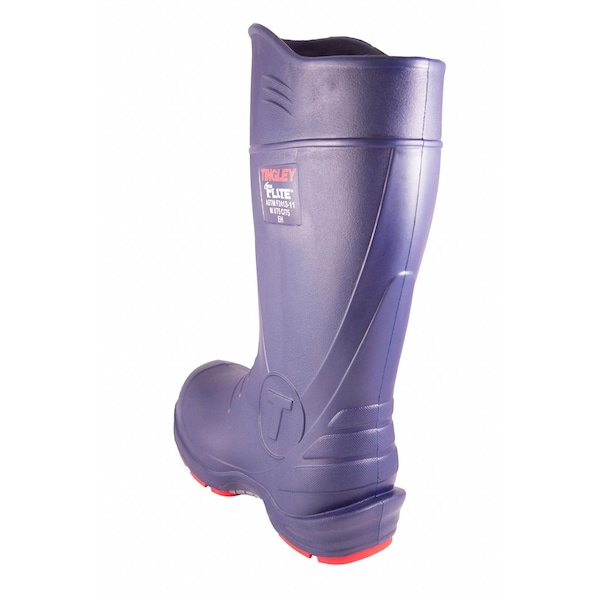 Tingley Flite Composite-Toe Rubber Boots, Chevron Plus Outsole, 15 in H, Knee, Blue, Men's, Size 9 - 26256