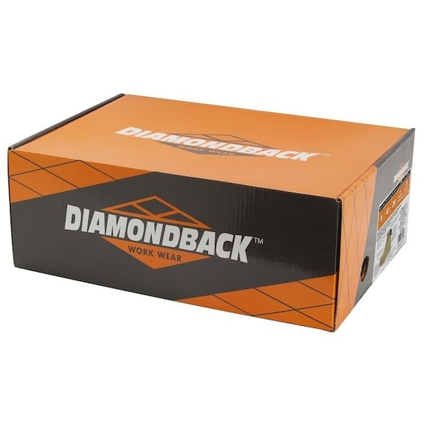 Diamondback Work Boots, 8, Extra Wide W, Tan, Leather Upper, Lace-Up, Steel Toe, With Lining - WSST-8