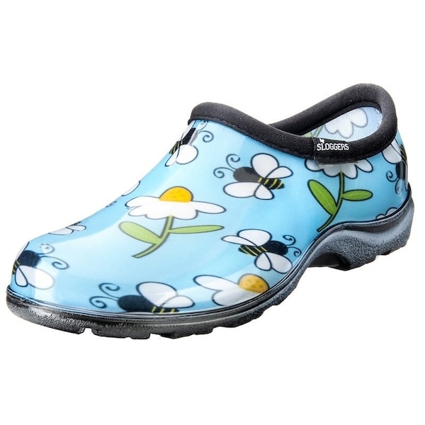 Sloggers Rain and Garden Shoes, 7, Bee, Blue - 5120BEEBL07
