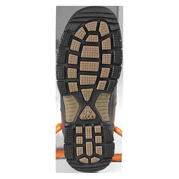 Rocky Men's Waterproof Work Boots, 10W W, Steel Toe, 6 in H, Dark Brown, FQ0006114 - FQ0006114