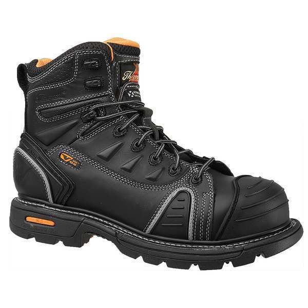 Thorogood Shoes Gen Flex2, Men's 6 in Composite Toe 6-Inch Work Boot, Black, 13, W, 8046444 - 804-6444