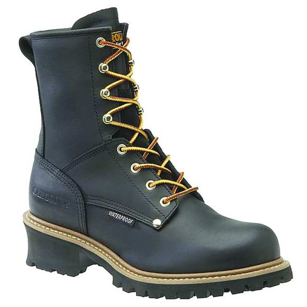 Carolina Shoe Men's Work Boot, 13 D, Steel Toe, 8" H, Black, CA9823 - CA9823