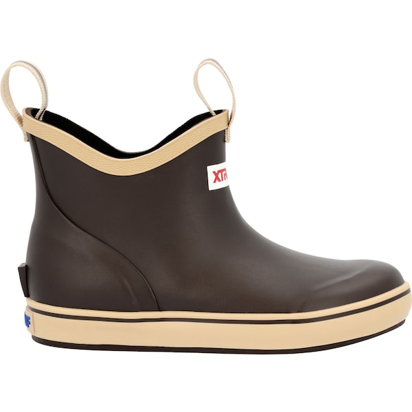 Xtratuf Kids Ankle Deck Boot, 2 M, Leather, 6 in H, Brown - XKAB900