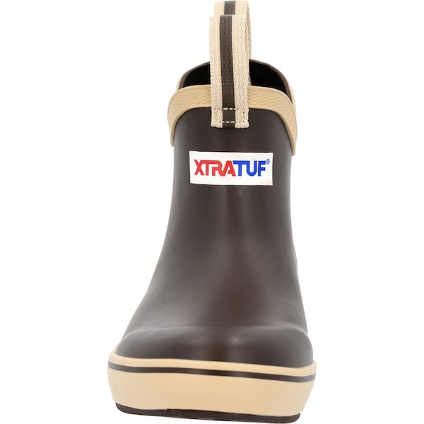Xtratuf Kids Ankle Deck Boot, 2 M, Leather, 6 in H, Brown - XKAB900
