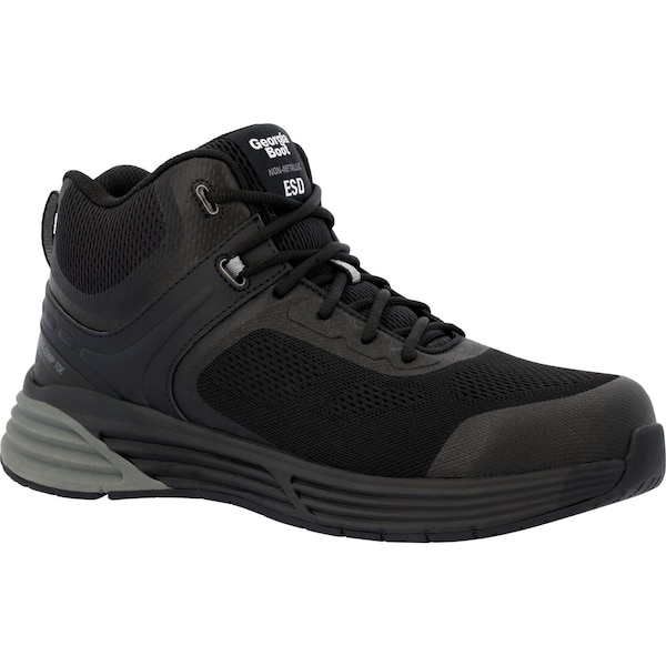 Georgia Boot Durablend Sport, Men's 5 in Nano Composite Toe Athletic Hi-Top Work Shoe, Black, 9.5, W, GB00544 - GB00544  W  095