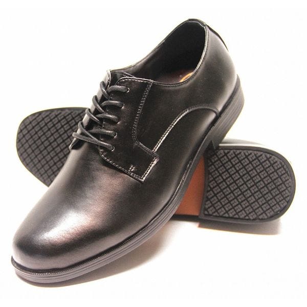 Genuine Grip Men's Men's Oxford Dress Shoes, 10.5 W, Leather, Black - 9540-10.5W