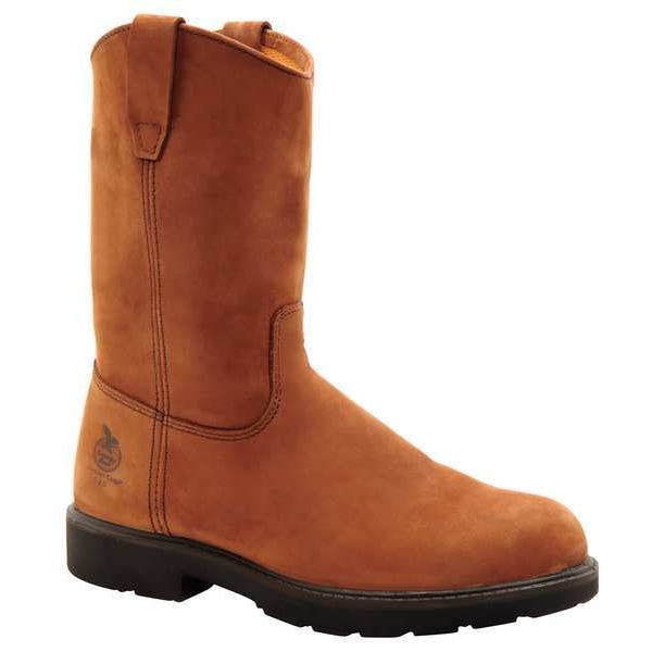 Georgia Boot Men's Waterproof Wellington Boot, 12 W, Steel Toe, 11 in H, Brown, G4673 - G4673