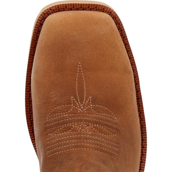 Rocky Men's Waterproof Western Boot, 8 W, Steel Toe, 12 in H, Tobacco, RKW0431 - RKW0431