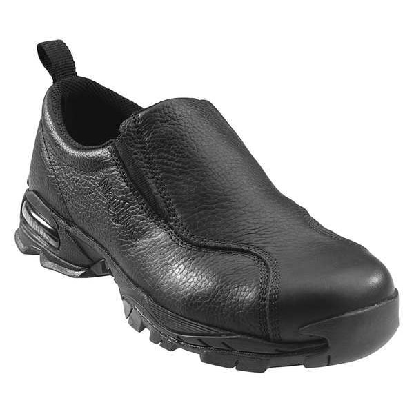 Nautilus Safety Footwear Men's Loafer Shoe, Steel Toe, Leather Upper, Rubber Outsole, Slip On, Black, 8 M - N1630 SZ: 8M