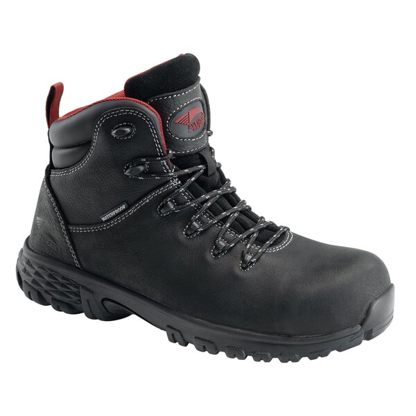 Avenger Safety Footwear Men Aluminum Toe FLIGHT AT, MENS PR, Black, 8, Medium - A7422-8M