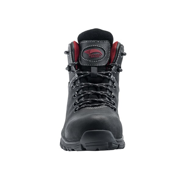 Avenger Safety Footwear Men Aluminum Toe FLIGHT AT, MENS PR, Black, 8, Medium - A7422-8M