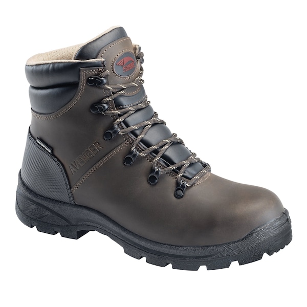 Avenger Safety Footwear Men Soft Toe BUILDER SOFT TOE PR, MENS PR, Brown, 11.5, Wide - A8625-11.5W