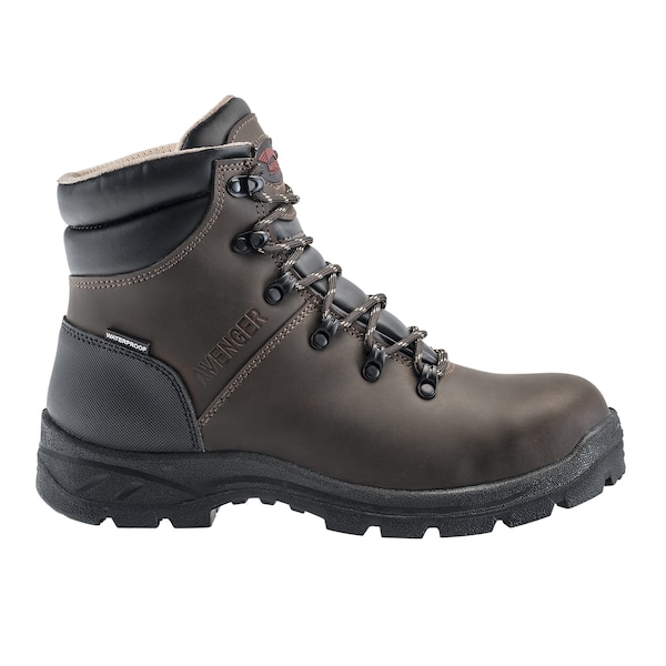 Avenger Safety Footwear Men Soft Toe BUILDER SOFT TOE PR, MENS PR, Brown, 11.5, Wide - A8625-11.5W