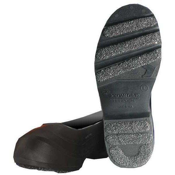 Winter Walking Overshoe, Mens, 3XL, Button Tab, Blk, PVC, PR - JD912-XXXL
