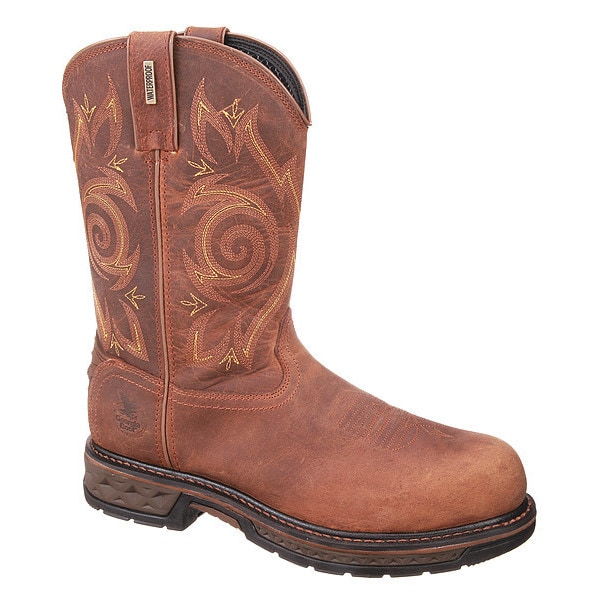 Georgia Boot Men's 11 in Composite Toe Western Boot, Brown, 12, W, GB00239 - GB00239