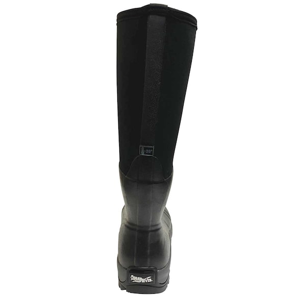 Sugar River Men's Sugar River Tall Rubber Boots, Plain Toe, Black, 10 - 920903M001GE100XXX