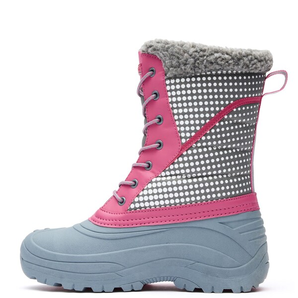 Ranger Youth Winter Boot, 1 M, 8 in H, Pink and Gray - RGSBY40