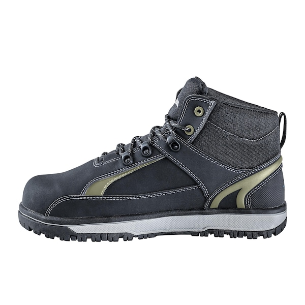 Nautilus Safety Footwear Men Aluminum Toe Size 7 URBAN AT, MENS PR, Black, Olive, 7, Medium - N1463-7M