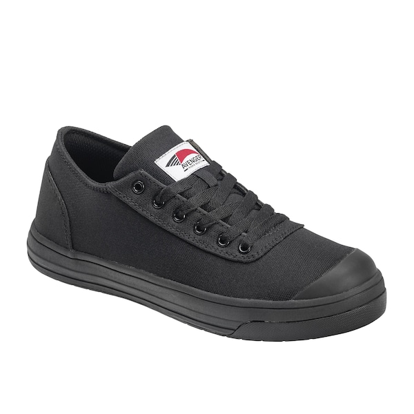 Avenger Safety Footwear Men's Aluminum Toe Low-Top Athletic Work Shoe, Black, Black, 9.5, Medium, A323 - A323-9.5M