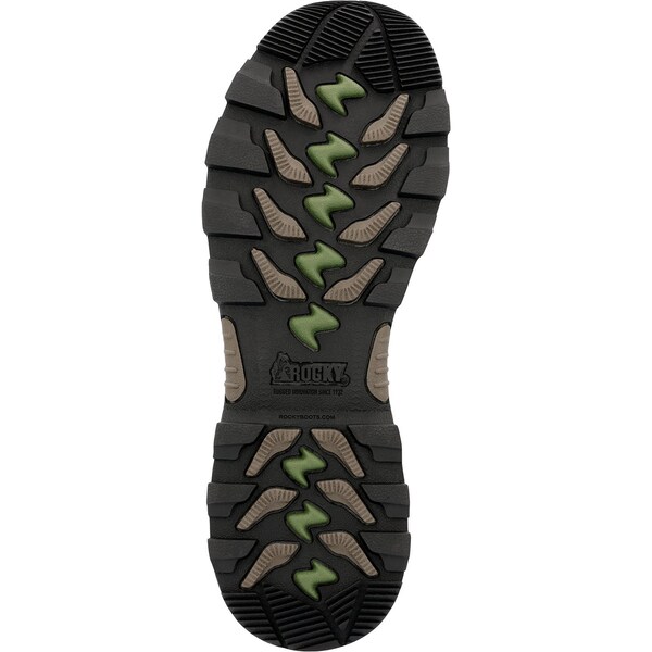 Rocky Hiking Boot, 8.5 M, Leather, 6 in H, Brown - RKS0637