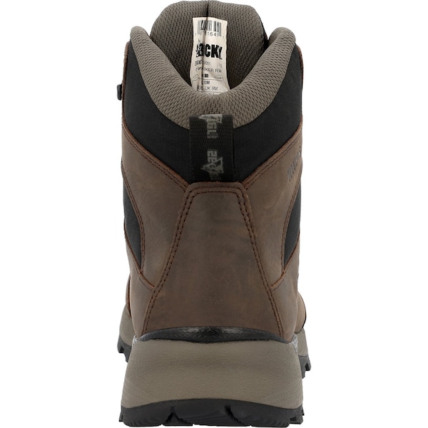Rocky Hiking Boot, 8.5 M, Leather, 6 in H, Brown - RKS0637