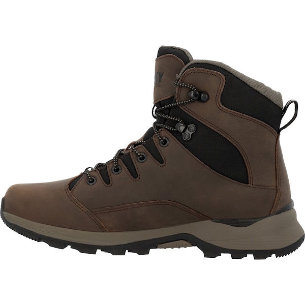 Rocky Hiking Boot, 8.5 M, Leather, 6 in H, Brown - RKS0637