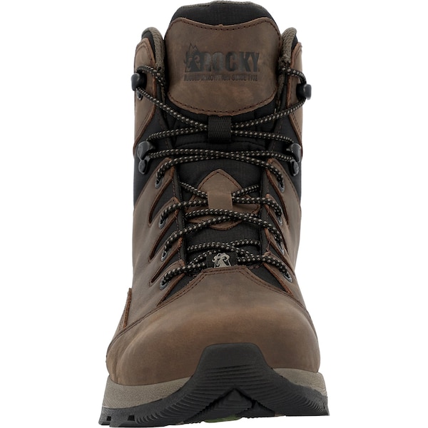 Rocky Hiking Boot, 8.5 M, Leather, 6 in H, Brown - RKS0637