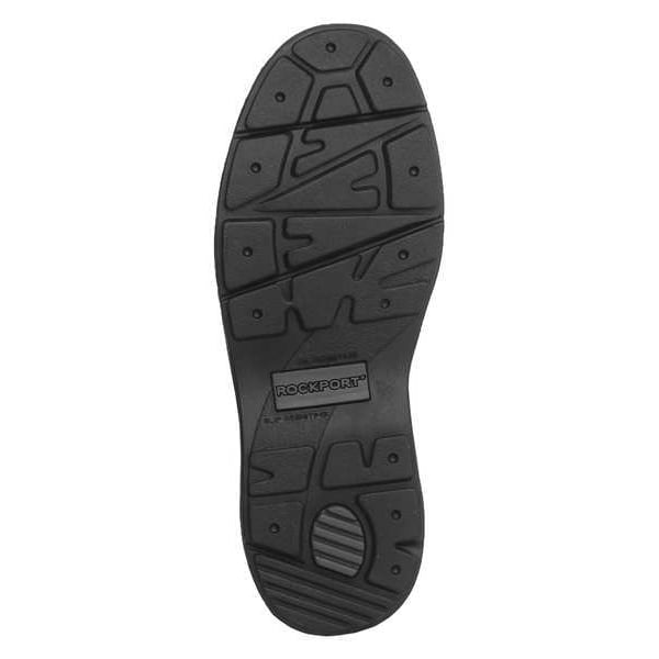 Rockport Works Men's Oxford Shoe, 14 Leather Upper, Steel Toe, Black, RK6761 - RK6761