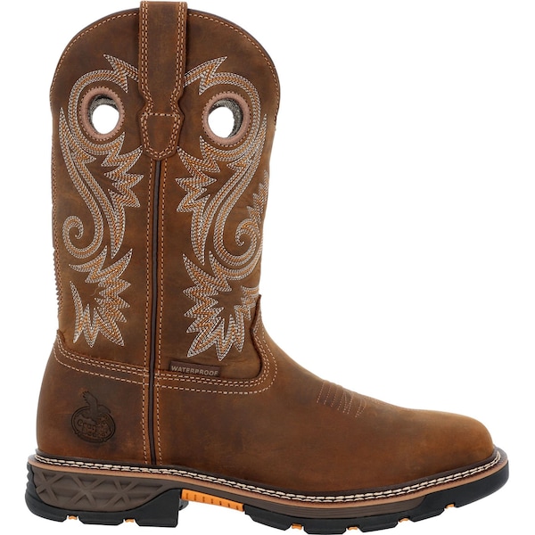 Georgia Boot Carbo-Tec FLX, Men's Waterproof Western Work Boot, 13 M, 11 in Height, Brown - GB00649