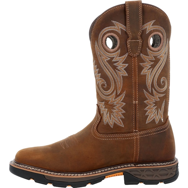 Georgia Boot Carbo-Tec FLX, Men's Waterproof Western Work Boot, 13 M, 11 in Height, Brown - GB00649