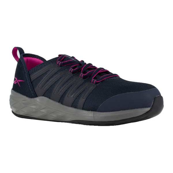 Reebok Women's Athletic Shoe, Steel Toe, Mesh Upper, Rubber Outsole, Lace Up, Navy, 8 D - RB308
