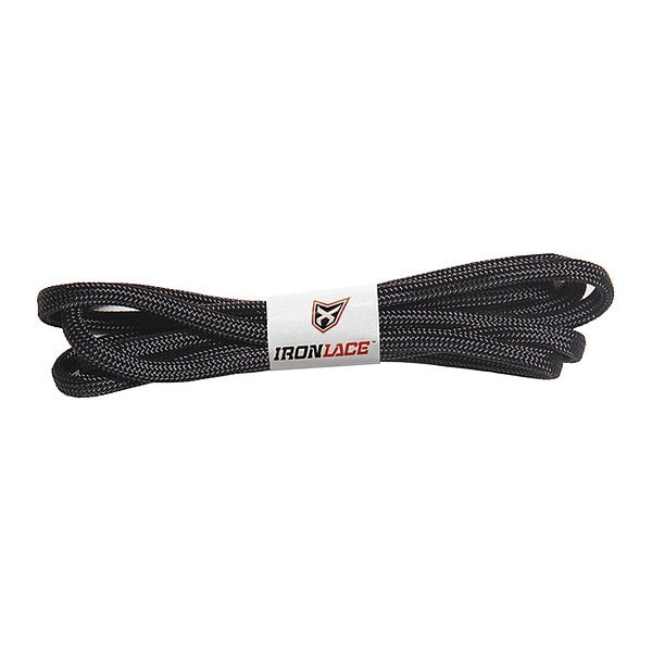 Ironlace Paracord 550 Shoelace, 45", Black, PR1 - 550-45-02