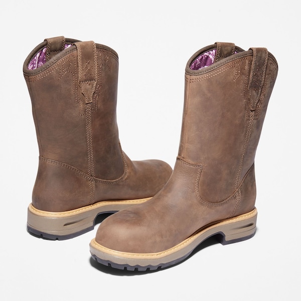 Timberland Pro Women's Alloy Toe Wellington Boot, Turkish Coffee, 6 1/2, M, A2959 - TB0A2959214