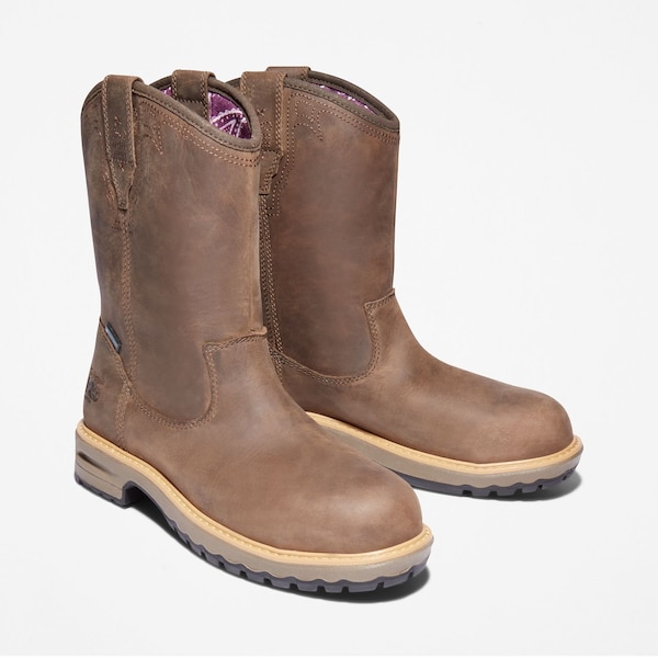 Timberland Pro Women's Alloy Toe Wellington Boot, Turkish Coffee, 6 1/2, M, A2959 - TB0A2959214