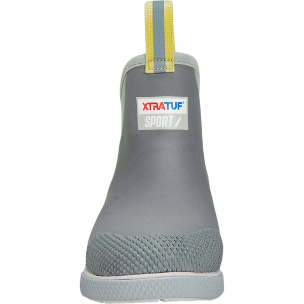Xtratuf Women's Ankle Deck Boot, 9 M, Leather, 6 in H, Gray - ADSW108