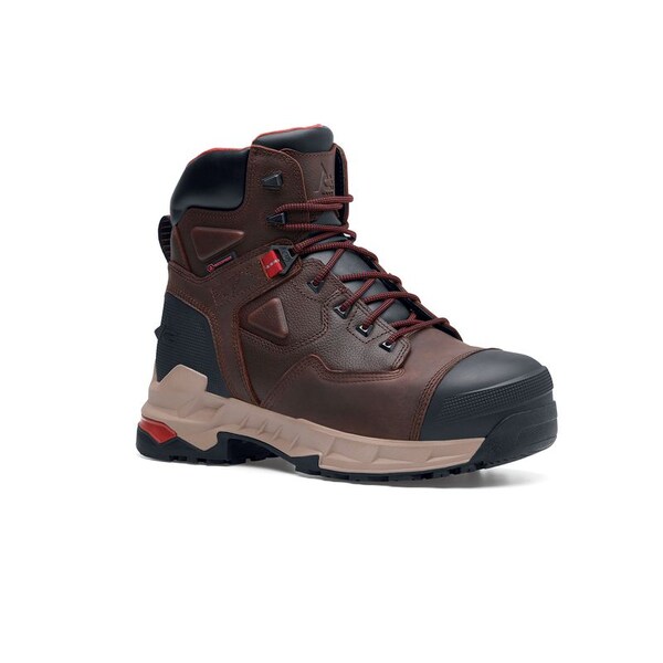 Shoes For Crews Men's Nano Composite Toe 6-Inch Insulated Work Boot, Brown, 11, Medium, 72333 - 72333