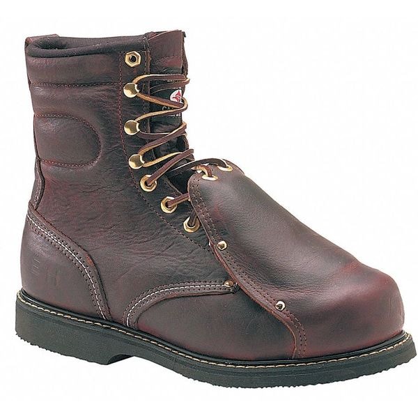 Carolina Shoe Men's Met Guard Heavy Duty Work Boot, 6 1/2 EE, Steel Toe, 8 in H, Brown, 505 - 505 SZ: 6.5EE
