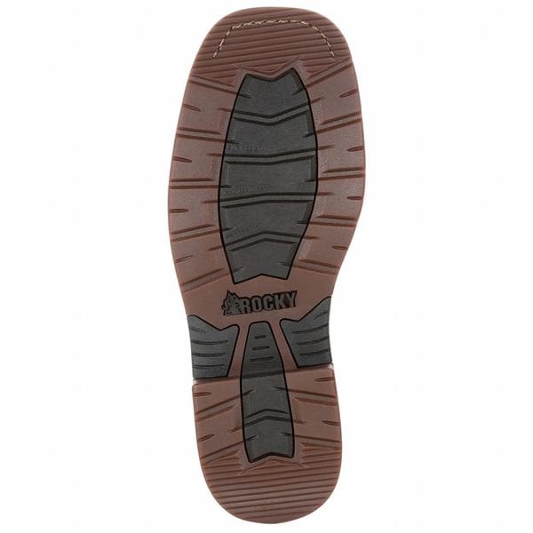 Rocky Iron Skull, Men's 11 in Composite Toe Western Work Boot, Distressesd Brown, 13, W, RKW0288-G - RKW0288