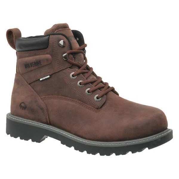 Wolverine Men's 6-Inch Work Boot, 11 M, Steel Toe, 6 in H, Dark Brown, W10633 - W10633