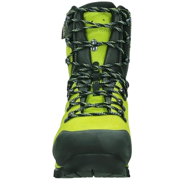 Haix Unisex Chainsaw Protective Boots, 13 4.6 in., Steel Toe, 8 in H, Lime Green, HXPG - HXPG-13