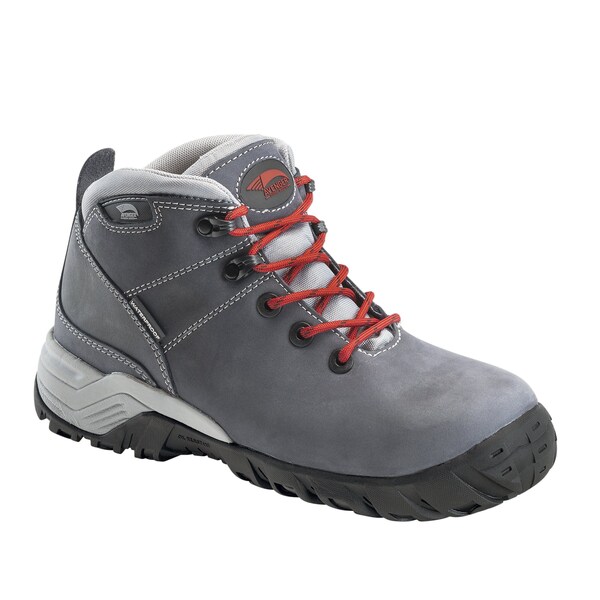 Avenger Safety Footwear Women's Aluminum Toe Hiker Work Boot, Blue, Grey, 8, Wide, A7251 - A7251-8W