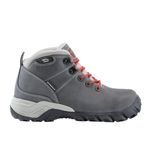 Avenger Safety Footwear Women's Aluminum Toe Hiker Work Boot, Blue, Grey, 8, Wide, A7251 - A7251-8W