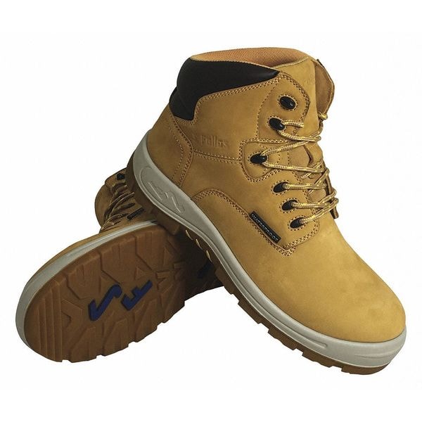 S Fellas By Genuine Grip Poseidon, Men's Composite Toe Hiker Work Boot, Wheat, 10, W, 6052 - 6052-10W