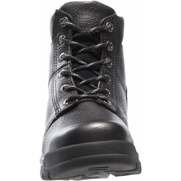 Wolverine Men's 6-Inch Work Boot, 13 XW, Steel Toe, 6 in H, Black, W04714 - W04714