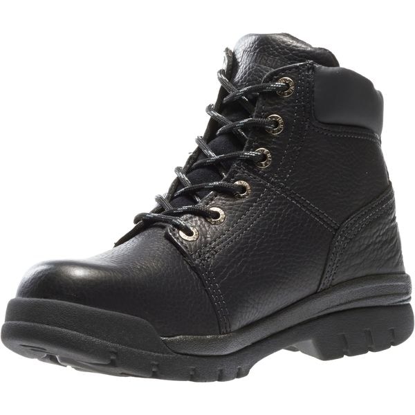 Wolverine Men's 6-Inch Work Boot, 13 XW, Steel Toe, 6 in H, Black, W04714 - W04714